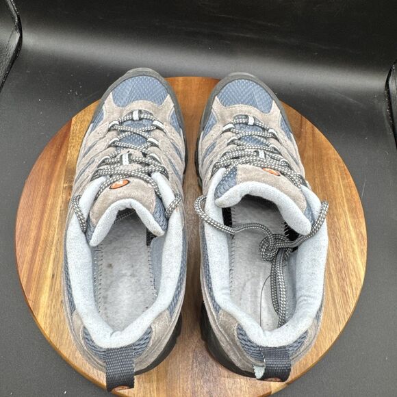 Merrell Moab 2 Womens Size 9 Hiking Shoes Gray Blue Vibram Trail Low J06014 - Picture 7 of 8